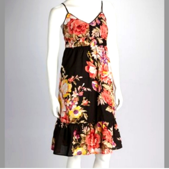 Floral Spaghetti Strap Midi Dress - Picture 2 of 5